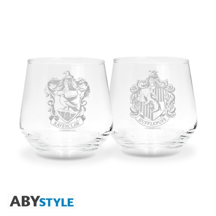 Harry Potter 2 Glass Set Ravenclaw & Hufflepuff EUROPE x2 in the group Sport, leisure & Hobby / Fun stuff / Collector\'s items at TP E-commerce Nordic AB (D20276)