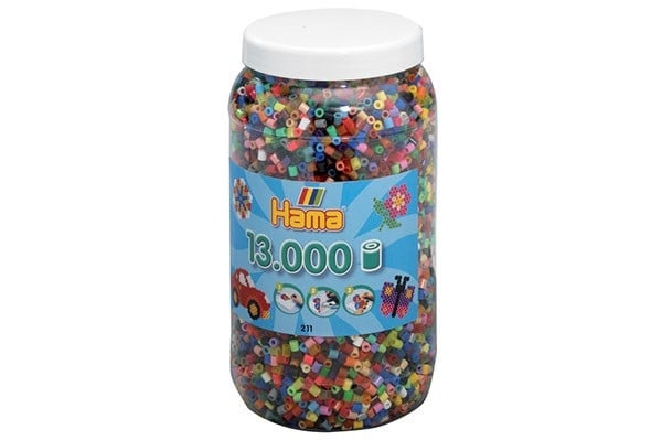 Hama Midi Beads 13000 pcs Mix 68 - (381168) in the group Sport, leisure & Hobby / Hobby / Beads at TP E-commerce Nordic AB (D20281)