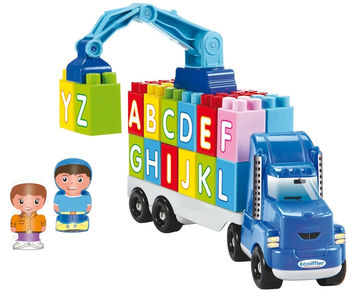 Ecoiffier Truck with letter blocks - (I-3352) in the group TOYS, KIDS & BABY PRODUCTS / Toys / Building toys / Toy blocks at TP E-commerce Nordic AB (D20290)