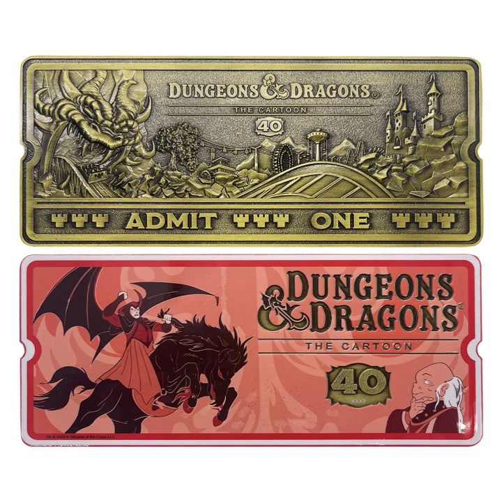 Fanatik Dungeons & Dragons: The Cartoon 40th Anniversary Rollercoaster Ticket in the group Sport, leisure & Hobby / Fun stuff / Collector\'s items at TP E-commerce Nordic AB (D20297)