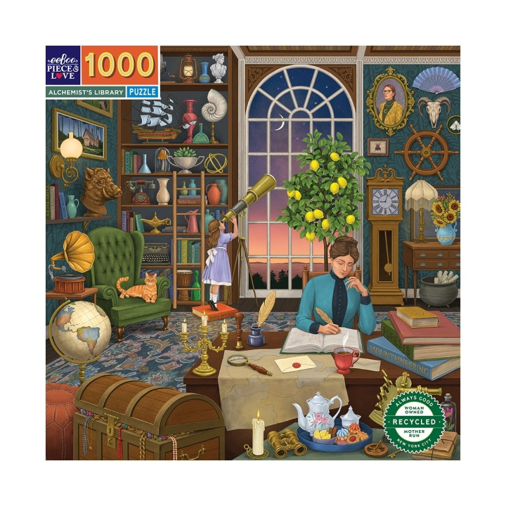 eeBoo Puzzle 1000 pcs - Alchemists Library - (EPZTAHL) in the group Sport, leisure & Hobby / Hobby / Puzzle at TP E-commerce Nordic AB (D20313)