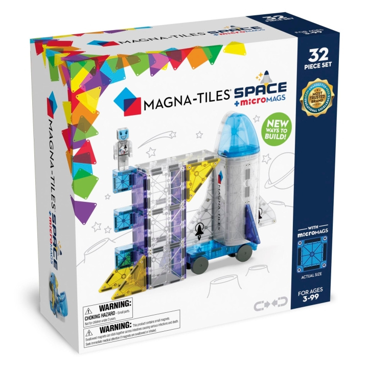 Magna Tiles Magna-Tiles - Space 32 pcs (90288) in the group TOYS, KIDS & BABY PRODUCTS / Toys / Building toys / Toy blocks at TP E-commerce Nordic AB (D20314)