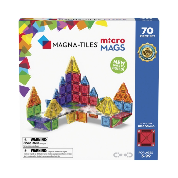 Magna Tiles Magna-Tiles - microMAGS 70pcs (90296) in the group TOYS, KIDS & BABY PRODUCTS / Toys / Building toys / Toy blocks at TP E-commerce Nordic AB (D20357)