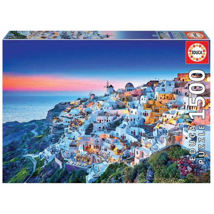 Educa Puzzle - 1500 pieces - Santorini (80-19040) in the group Sport, leisure & Hobby / Hobby / Puzzle at TP E-commerce Nordic AB (D20375)