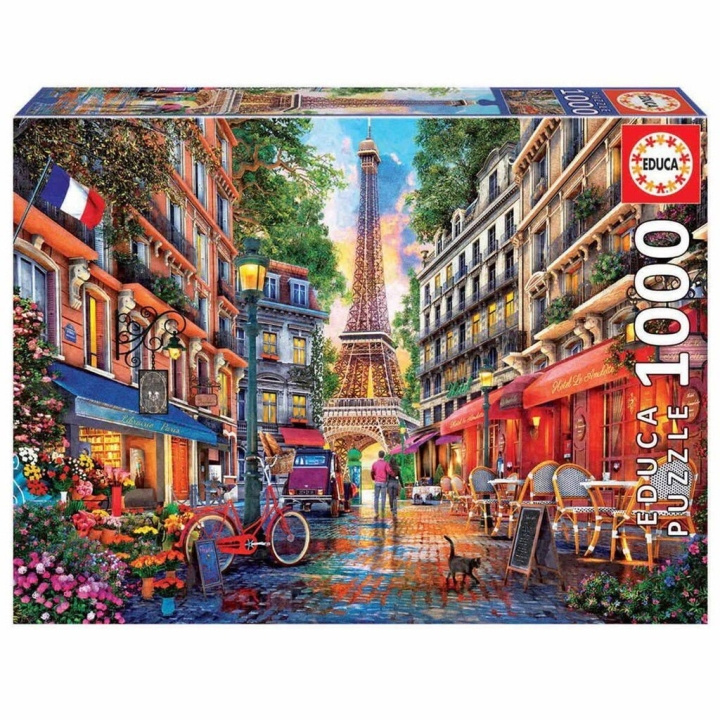 Educa Puzzle - 1000 Paris - Dominic Davision (80-19019) in the group Sport, leisure & Hobby / Hobby / Puzzle at TP E-commerce Nordic AB (D20376)