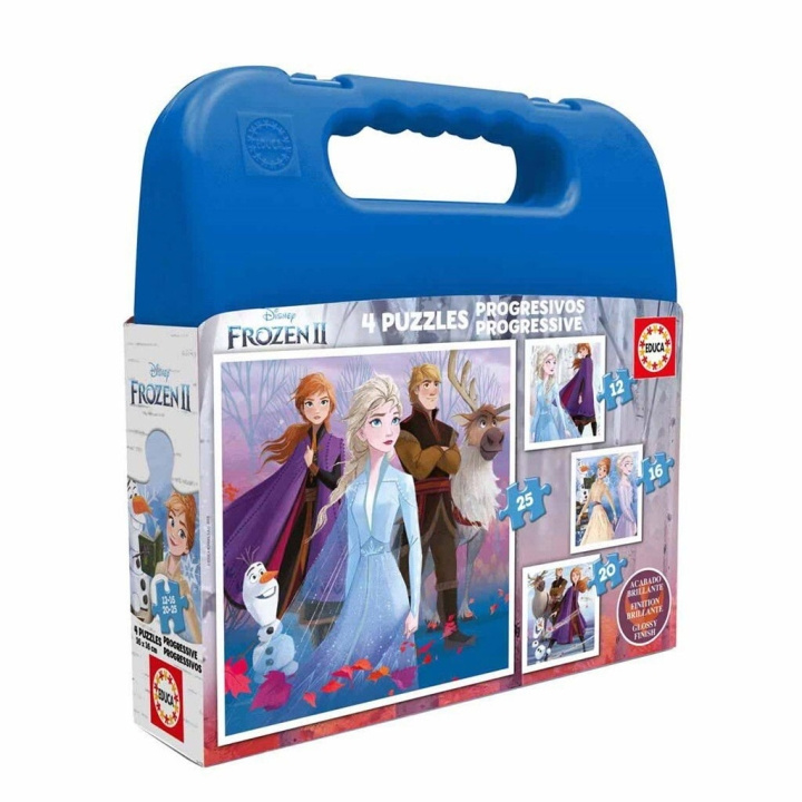 Educa Disney - 2, 4 in 1 - Suitcase - 12 pieces - Frozen (018114) in the group TOYS, KIDS & BABY PRODUCTS / Toys / Kids puzzle at TP E-commerce Nordic AB (D20380)