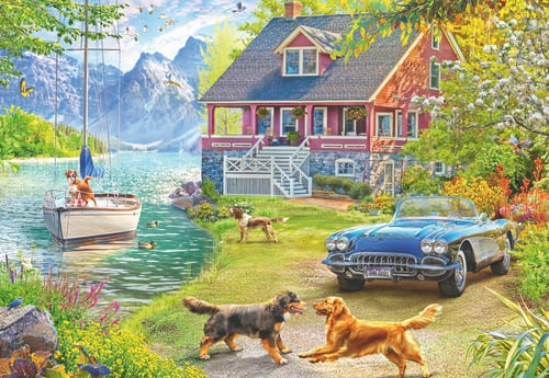 Ravensburger Summer Lake House - 200p (12001370) in the group Sport, leisure & Hobby / Hobby / Puzzle at TP E-commerce Nordic AB (D20401)