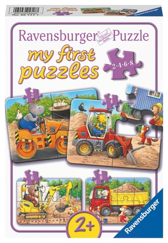 Ravensburger Construction Site Animals - 2/4/6/8p (10105717) in the group TOYS, KIDS & BABY PRODUCTS / Toys / Kids puzzle at TP E-commerce Nordic AB (D20411)