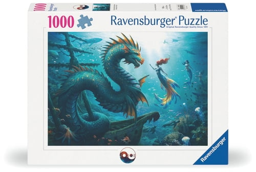 Ravensburger Enchanted Depths Dragon Mermaid - 1000p (12001434) in the group TOYS, KIDS & BABY PRODUCTS / Toys / Kids puzzle at TP E-commerce Nordic AB (D20432)