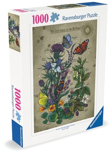 Ravensburger Lifecircle Butterfly - 1000p (12001435) in the group Sport, leisure & Hobby / Hobby / Puzzle at TP E-commerce Nordic AB (D20433)