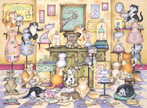 Ravensburger Crazy Cats Taby & Co. 500p (12001451) in the group TOYS, KIDS & BABY PRODUCTS / Toys / Kids puzzle at TP E-commerce Nordic AB (D20435)