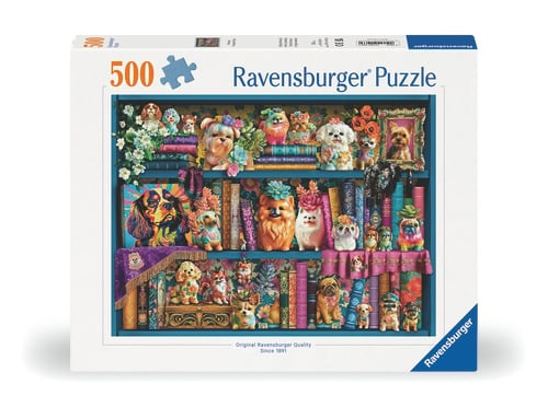Ravensburger Precious Porcelain Pups - 500p (12001466) in the group Sport, leisure & Hobby / Hobby / Puzzle at TP E-commerce Nordic AB (D20436)