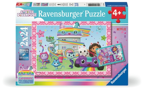 Ravensburger Gabby\'s Dollhouse - 2x24p (12004112) in the group TOYS, KIDS & BABY PRODUCTS / Toys / Kids puzzle at TP E-commerce Nordic AB (D20456)
