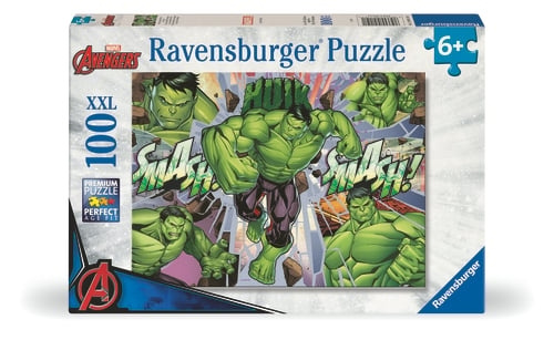 Ravensburger Marvel Hulk 100p XXL - (12004119) in the group TOYS, KIDS & BABY PRODUCTS / Toys / Kids puzzle at TP E-commerce Nordic AB (D20461)