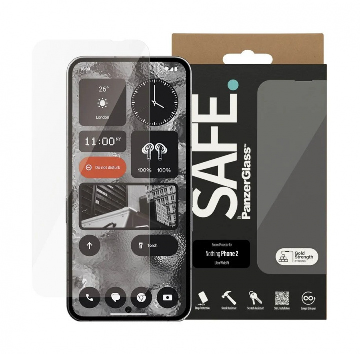 PanzerGlass SAFE by PanzerGlass - Screen Protector - Nothing Phone 2 - Ultra-Wide Fit in the group SMARTPHONE & TABLETS / Phone cases / Apple / iPhone 7 / Screen protectors at TP E-commerce Nordic AB (D20476)