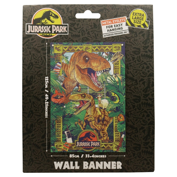 Jurassic Park Wall Banner in the group Sport, leisure & Hobby / Fun stuff / Collector\'s items at TP E-commerce Nordic AB (D20546)