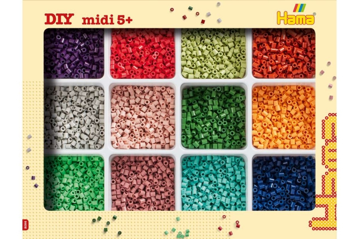 Hama Midi Beads and Storage, New 2025 - (382096) in the group Sport, leisure & Hobby / Hobby / Beads at TP E-commerce Nordic AB (D20549)