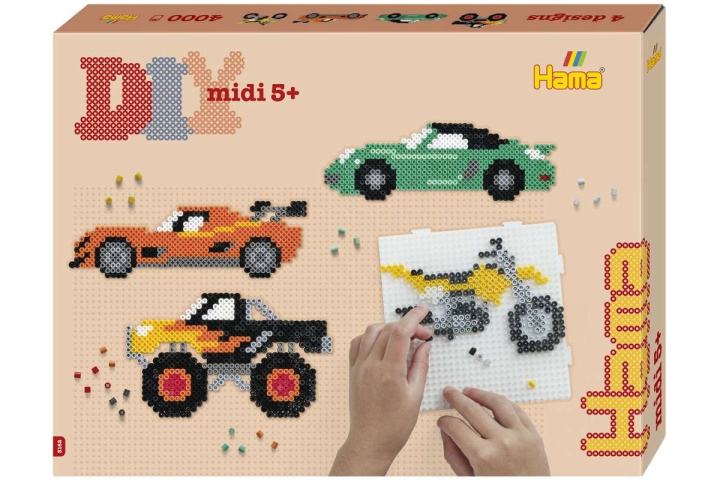 Hama Midi Gift Box Cars - (383162) in the group TOYS, KIDS & BABY PRODUCTS / Toys / Crafts at TP E-commerce Nordic AB (D20552)