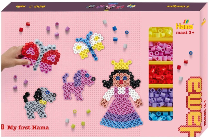 Hama Maxi Giant Gift Box with 900 Beads and 3 Pegboards - (388717) in the group Sport, leisure & Hobby / Hobby / Beads at TP E-commerce Nordic AB (D20554)