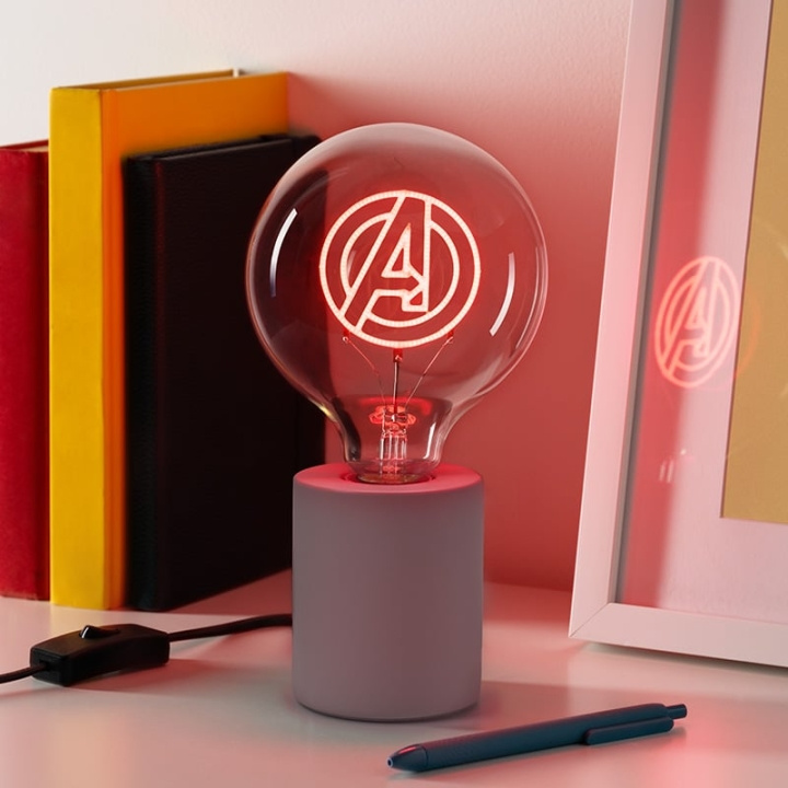 Paladone Marvel Avengers - Led Neon Bulb Lamp in the group TOYS, KIDS & BABY PRODUCTS / Children\'s room / Baby lamps / Table lamps at TP E-commerce Nordic AB (D20590)