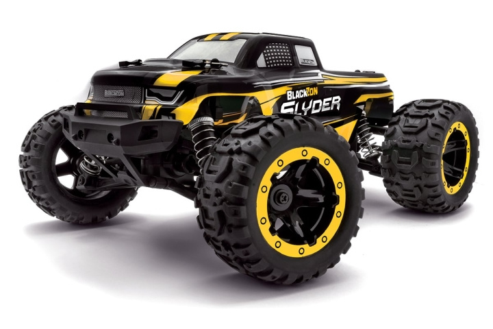 Blackzon Slyder MT 1/16 4WD Electric Monster Truck - Yellow (540116) in the group TOYS, KIDS & BABY PRODUCTS / Radio controlled / RC cars at TP E-commerce Nordic AB (D20620)