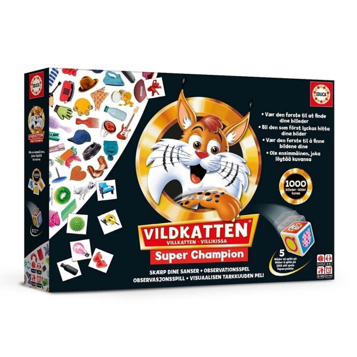 Educa Vildkatten Super Champion 1000 (Nordic) (78-19540) in the group Sport, leisure & Hobby / Hobby / Puzzle at TP E-commerce Nordic AB (D20634)