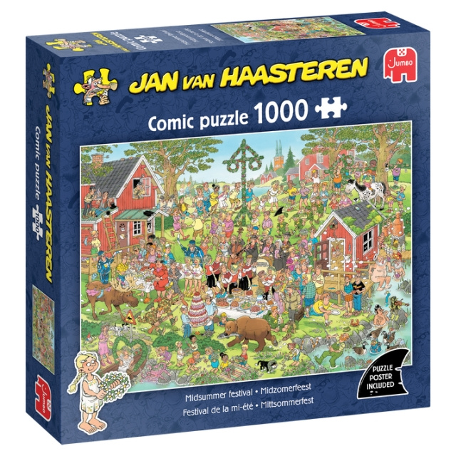 Jan van Haasteren Midsummerfestival (1000 pieces) (JUM0029) in the group Sport, leisure & Hobby / Hobby / Puzzle at TP E-commerce Nordic AB (D20649)