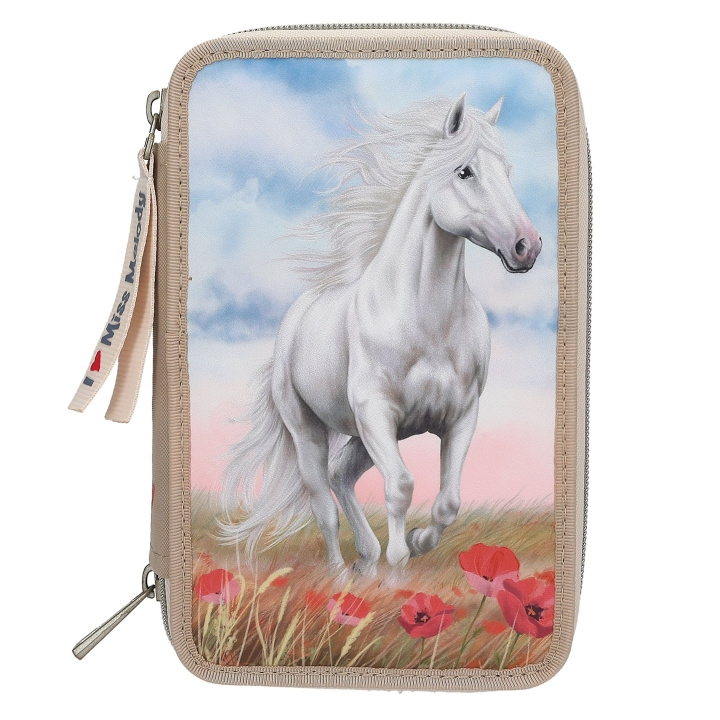 Miss Melody Triple Pencil Case - Poppy Sand - Beige in the group TOYS, KIDS & BABY PRODUCTS / Toys / Pencil case at TP E-commerce Nordic AB (D20651)
