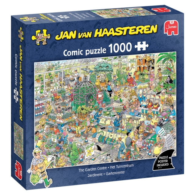 Jan van Haasteren Garden Centre (1000 pieces) (JUM9066) in the group Sport, leisure & Hobby / Hobby / Puzzle at TP E-commerce Nordic AB (D20667)