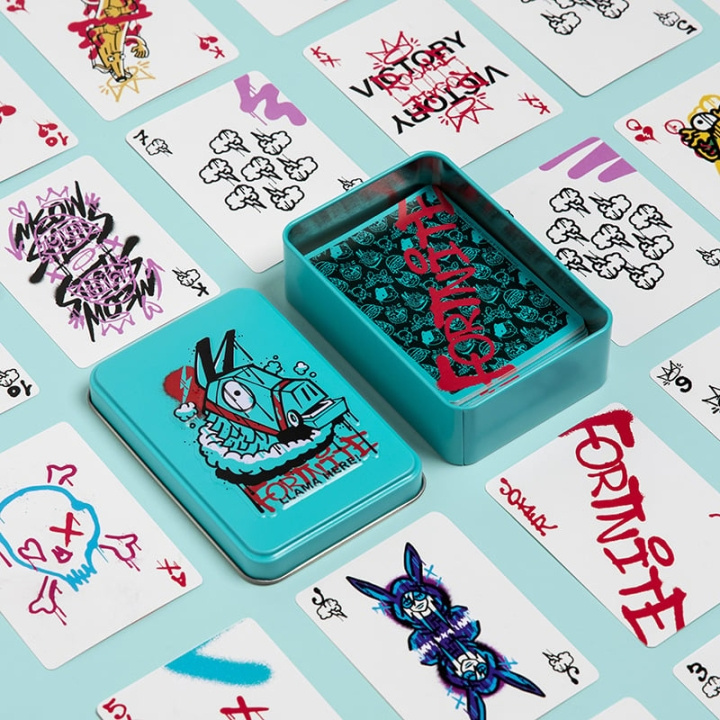 Paladone Fortnite Playing Cards in Tin in the group TOYS, KIDS & BABY PRODUCTS / Games / Card games at TP E-commerce Nordic AB (D20679)