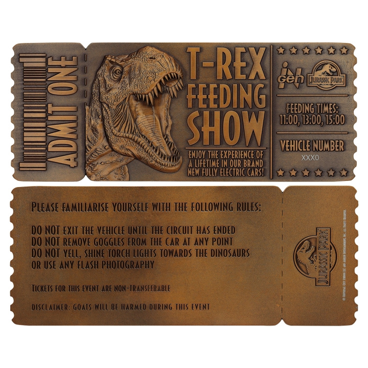 Jurassic Park Feeding Show Ticket in the group Sport, leisure & Hobby / Fun stuff / Collector\'s items at TP E-commerce Nordic AB (D20686)