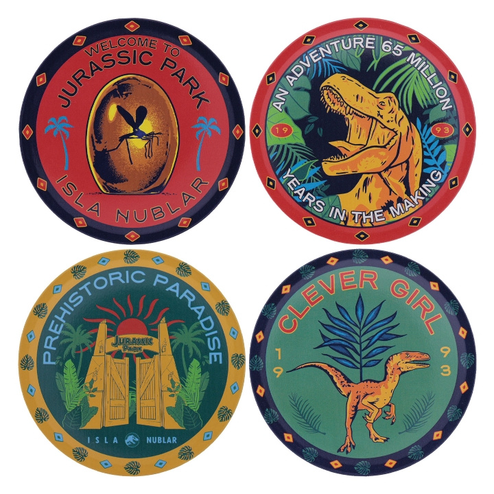 Jurassic Park Printed Drinks Coasters in the group Sport, leisure & Hobby / Fun stuff / Collector\'s items at TP E-commerce Nordic AB (D20687)