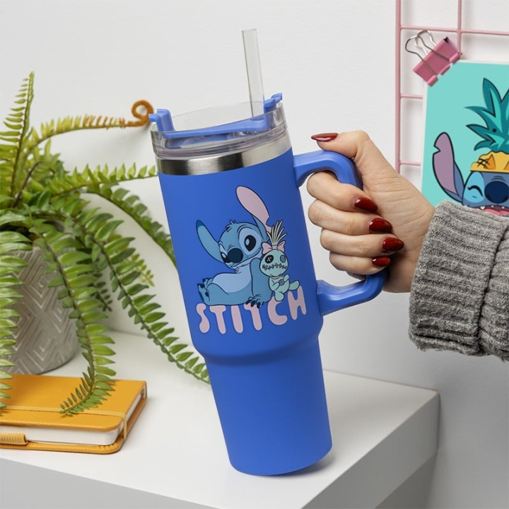 Paladone Stitch Blue 900ml Multiway Travel Cup and Straw in the group Sport, leisure & Hobby / Fun stuff / Cups at TP E-commerce Nordic AB (D20737)