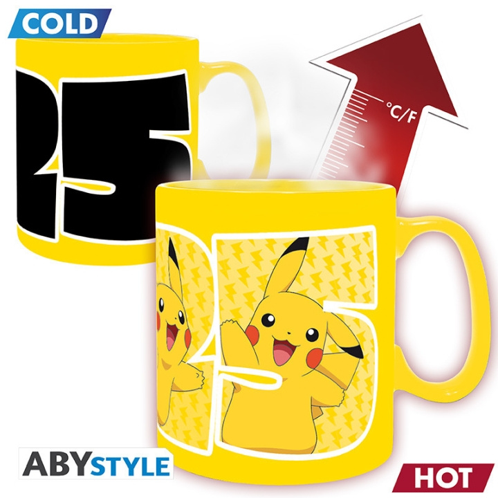 Abysse POKEMON - Heat Change Mug - 460 ml - Pikachu 25 in the group Sport, leisure & Hobby / Fun stuff / Cups at TP E-commerce Nordic AB (D20756)