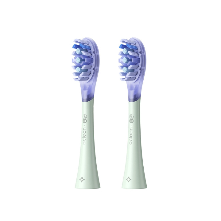 Oclean Brush Head Ultra White 2 Pack Green in the group BEAUTY & HEALTH / Oral care / Accessories for electric toothbrushes at TP E-commerce Nordic AB (D20886)