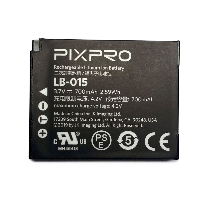 Kodak Battery För Pixpro Wpz Lb-015 3.7v/700mah in the group HOME ELECTRONICS / Photo & Video / Photo equipment / Other at TP E-commerce Nordic AB (D20891)