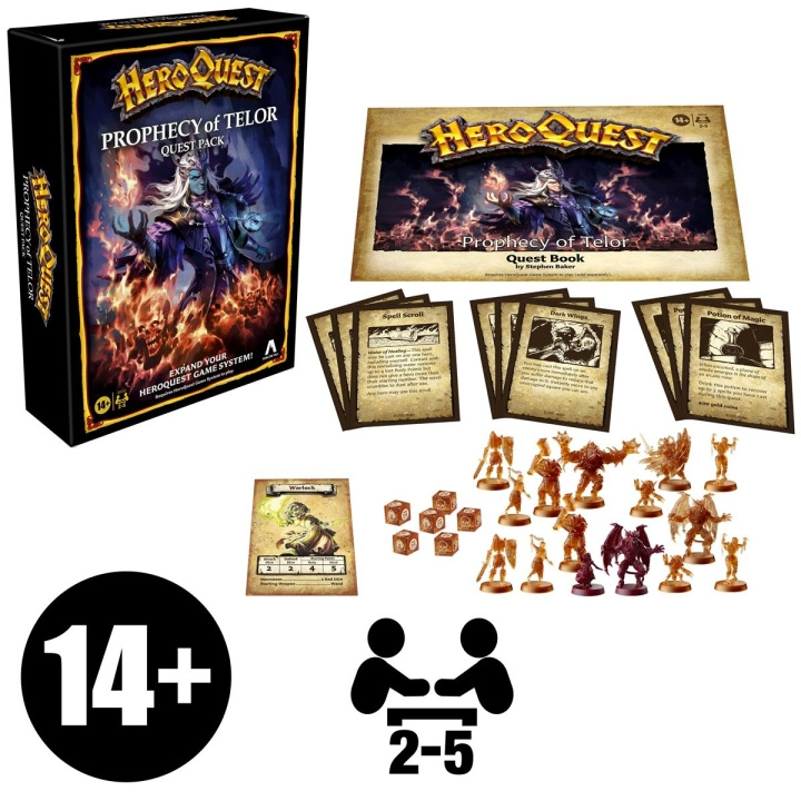 AVALON HILL Board Game HeroQuest: Prophecy Of Telor Quest Pack (Expansion Pack) in the group TOYS, KIDS & BABY PRODUCTS / Games / Board games at TP E-commerce Nordic AB (D20908)