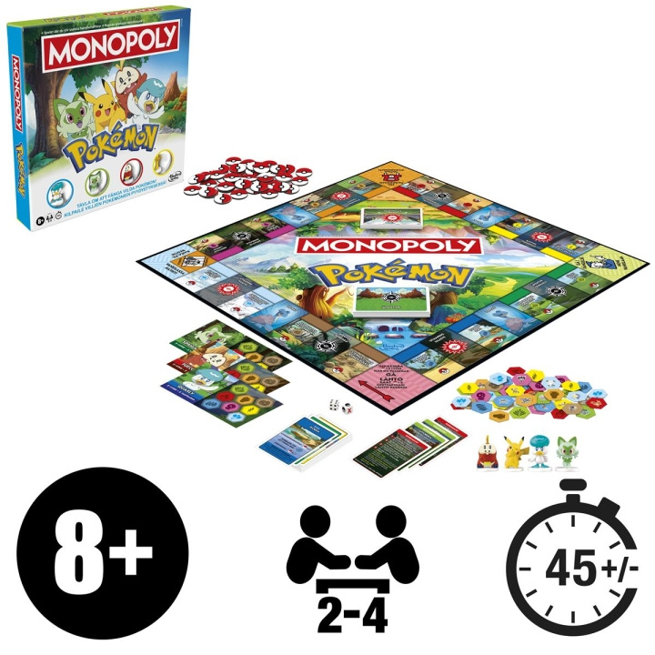 Hasbro gaming Board Game Monopoly Pokemon (SE/FI) in the group TOYS, KIDS & BABY PRODUCTS / Games / Board games at TP E-commerce Nordic AB (D20914)