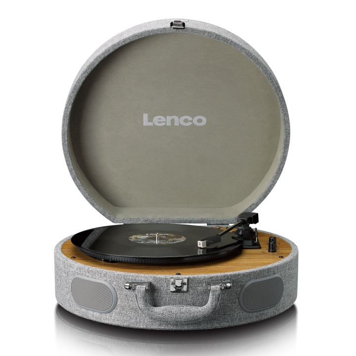 Lenco Wooden retro record player with built-in speakers, Bluetooth® and AT3600L cartridge Grey in the group HOME ELECTRONICS / Audio & Picture / Home cinema, Hifi & Portable / Compact stereo & Record players at TP E-commerce Nordic AB (D20924)