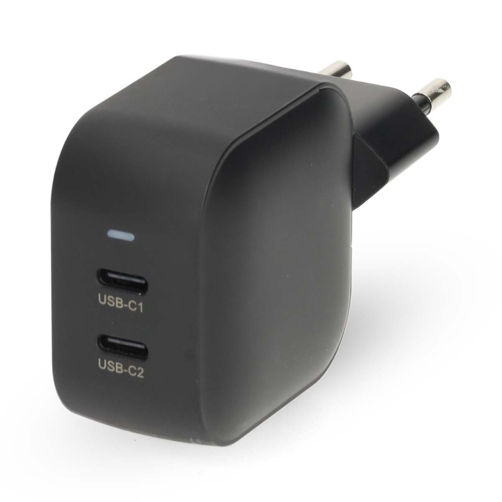 Nedis Wall Charger | PD3.0 | Quick charge feature | 2.25 / 3.0 A | Number of outputs: 2 | 2x USB-C™ | Automatic Voltage Selection | Black in the group SMARTPHONE & TABLETS / Chargers & Cables / Wall charger / Wall charger USB-C at TP E-commerce Nordic AB (D20949)