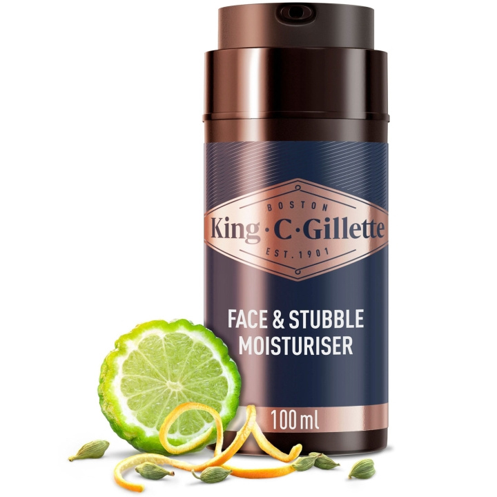 King C. Gillette Face & Stubble Moisturizer 100ml in the group BEAUTY & HEALTH / Hair & Styling / Beard care / Beard oil at TP E-commerce Nordic AB (D20991)