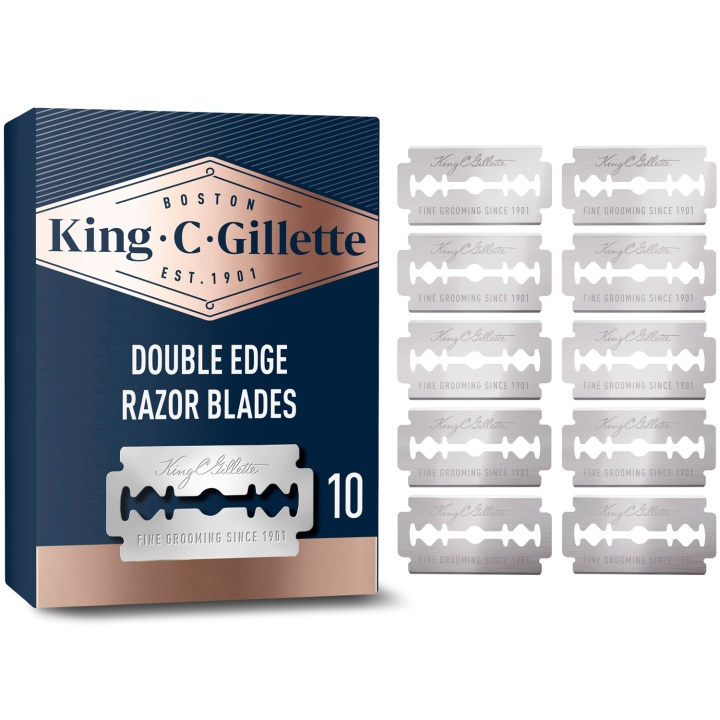 King C. Gillette Dubbeleggad Säkerhetsrakblad 10 st in the group BEAUTY & HEALTH / Hair & Styling / Shaving & Trimming / Razors & Accessories at TP E-commerce Nordic AB (D20994)