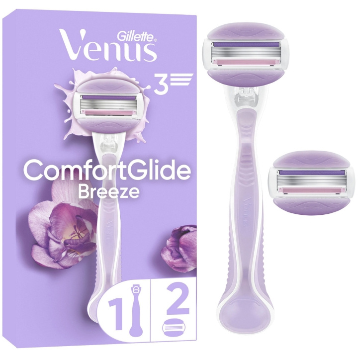 Gillette Rakhyvel Comfortglide Breeze + 2st rakblad in the group BEAUTY & HEALTH / Hair & Styling / Shaving & Trimming / Razors & Accessories at TP E-commerce Nordic AB (D20997)