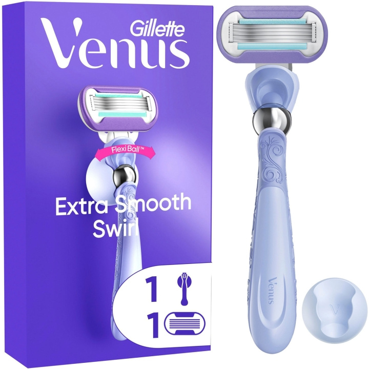 Gillette Rakhyvel Extra Smooth Swirl + 1st rakblad in the group BEAUTY & HEALTH / Hair & Styling / Shaving & Trimming / Razors & Accessories at TP E-commerce Nordic AB (D20998)