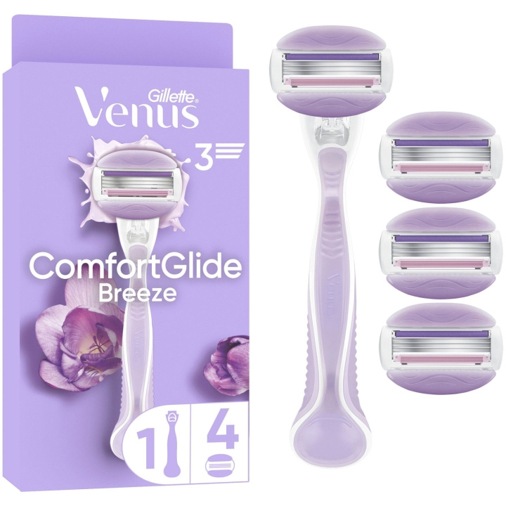 Gillette Rakhyvel Comfortglide Breeze + 4st rakblad in the group BEAUTY & HEALTH / Hair & Styling / Shaving & Trimming / Razors & Accessories at TP E-commerce Nordic AB (D21005)