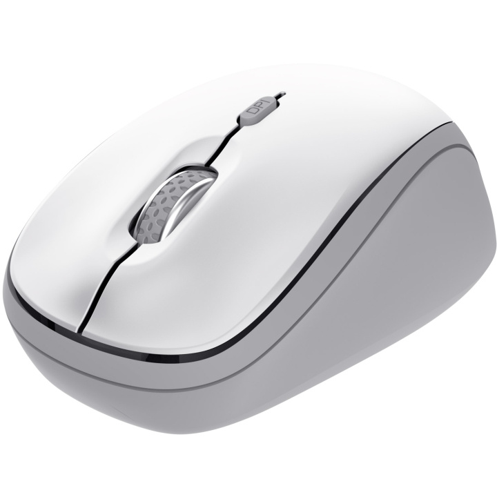 Trust Yvi+ Trådlös mus Bluetooth / 2,4 GHz Vit in the group COMPUTERS & PERIPHERALS / Mice & Keyboards / Mice / Wireless at TP E-commerce Nordic AB (D21032)