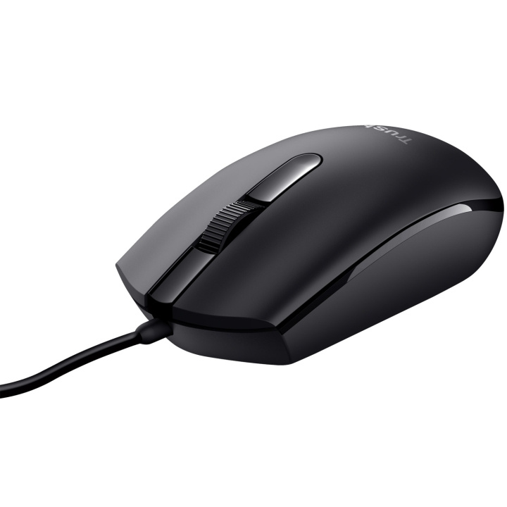 Trust Basi Mus Svart in the group COMPUTERS & PERIPHERALS / Mice & Keyboards / Mice / Corded at TP E-commerce Nordic AB (D21065)