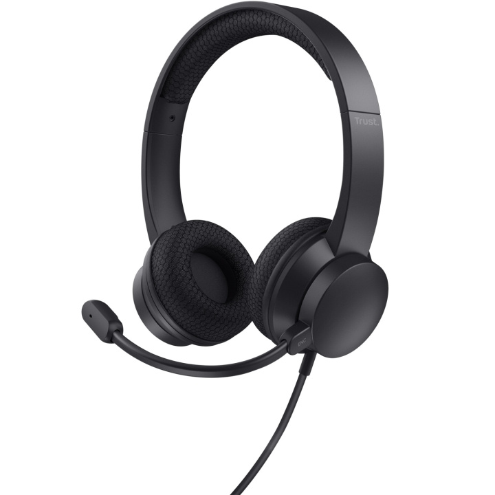 Trust Ayda PC-headset ENC USB Svart in the group COMPUTERS & PERIPHERALS / Computer accessories / Headset at TP E-commerce Nordic AB (D21068)