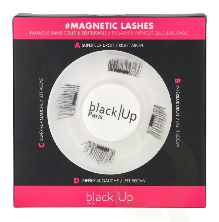 Black Up Magnetic Eyelashes 4 piece #01 in the group BEAUTY & HEALTH / Makeup / Eyes & Eyebrows / False eyelashes at TP E-commerce Nordic AB (D21126)