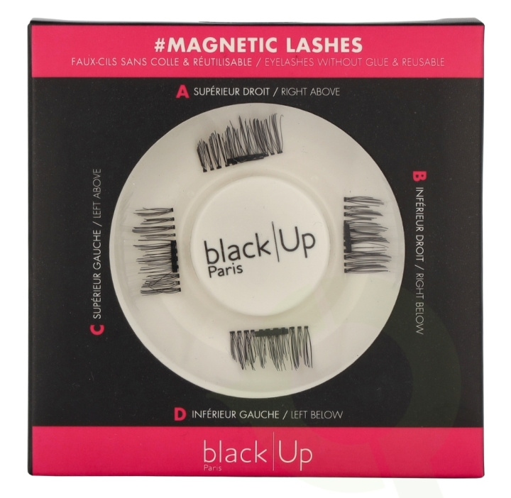 Black Up Magnetic Eyelashes 4 piece #02 in the group BEAUTY & HEALTH / Makeup / Eyes & Eyebrows / False eyelashes at TP E-commerce Nordic AB (D21127)